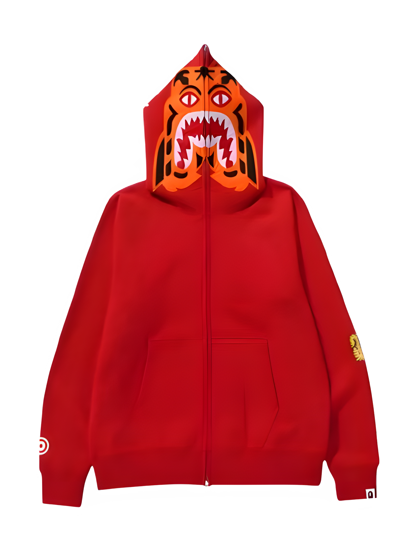 shark tiger full zip hoodie